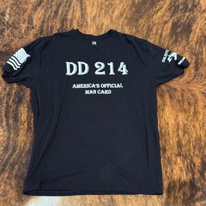 Black Graphic Men's DD-214 T-Shirt